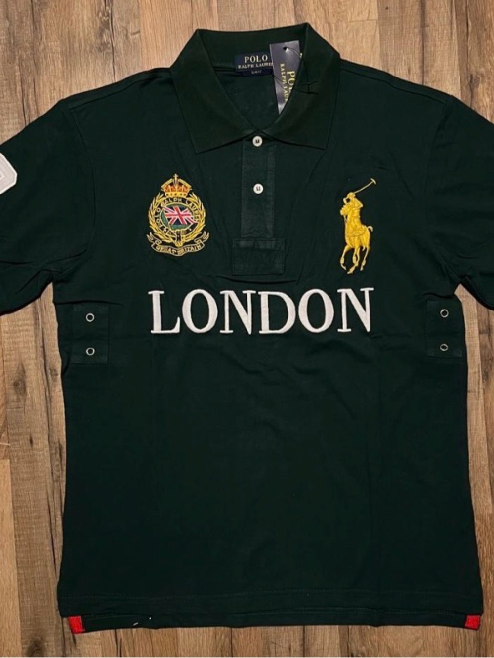 Polo by Ralph Lauren London Embroidered Polo Shirt - Dark Green
